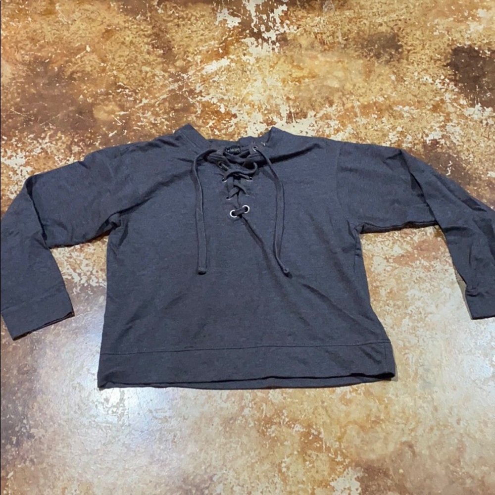 Long Sleeve Tie Shirt